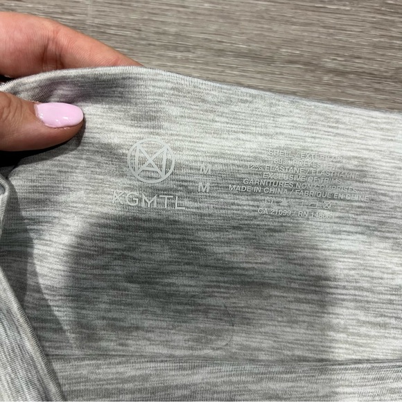 Ardene x KGMTL grey white stripe biker shorts m - Picture 3 of 4